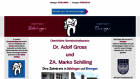 What Zahnarztpraxis-gross-schilling.de website looked like in 2019 (5 years ago)