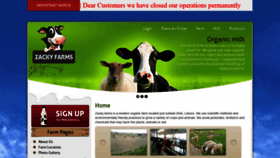 What Zacky-farms.com website looked like in 2019 (5 years ago)