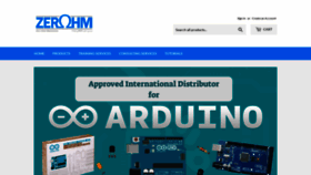 What Zeroohm.com website looked like in 2019 (5 years ago)