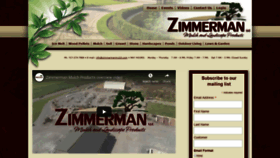 What Zimmermanmulch.com website looked like in 2019 (4 years ago)