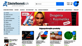 What Zasielkonos.sk website looked like in 2019 (4 years ago)