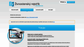 What Zivnostensky-rejstrik.cz website looked like in 2019 (4 years ago)