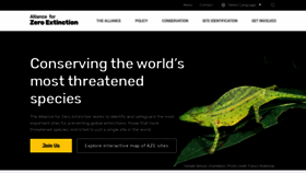 What Zeroextinction.org website looked like in 2019 (4 years ago)