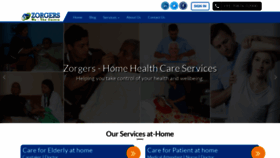 What Zorgers.com website looked like in 2019 (4 years ago)