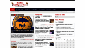 What Zambianintelligencenews.com website looked like in 2019 (4 years ago)