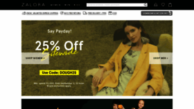 What Zalora.com.ph website looked like in 2019 (4 years ago)