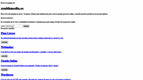 What Zenithmedia.es website looked like in 2019 (5 years ago)