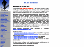 What Zen-occidental.net website looked like in 2019 (4 years ago)