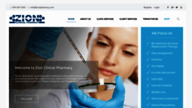 What Zionpharmacy.com website looked like in 2019 (4 years ago)