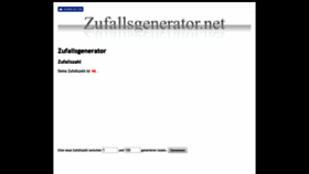 What Zufallsgenerator.net website looked like in 2019 (4 years ago)
