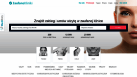 What Zaufanekliniki.pl website looked like in 2019 (4 years ago)