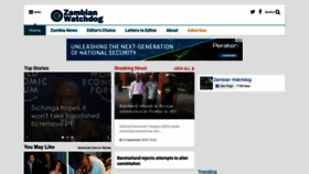 What Zambiawatchdog.com website looked like in 2019 (4 years ago)