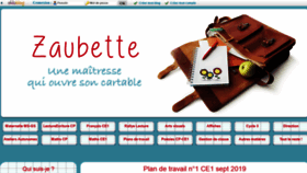 What Zaubette.fr website looked like in 2019 (4 years ago)