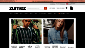 What Zumiez.ca website looked like in 2019 (4 years ago)
