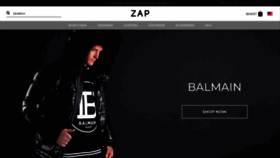 What Zapclothing.com website looked like in 2019 (4 years ago)