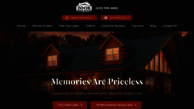 What Zookcabins.com website looked like in 2019 (4 years ago)