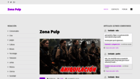 What Zonapulp.com website looked like in 2019 (4 years ago)