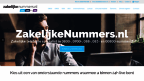 What Zakelijkenummers.nl website looked like in 2019 (4 years ago)