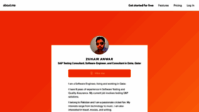 What Zuhairanwar.com website looked like in 2019 (4 years ago)