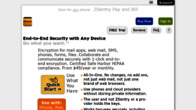 What Zsentry.com website looked like in 2019 (4 years ago)