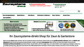What Zaunsysteme-direkt.de website looked like in 2019 (4 years ago)