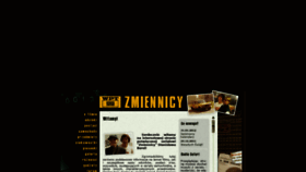 What Zmiennicy.com website looked like in 2019 (4 years ago)