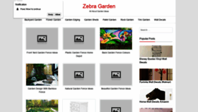 What Zebragarden.me website looked like in 2019 (4 years ago)
