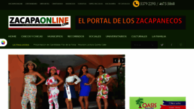 What Zacapaonline.com website looked like in 2019 (4 years ago)