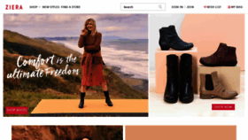 What Zierashoes.co.nz website looked like in 2019 (4 years ago)