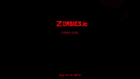 What Zombies.io website looked like in 2019 (4 years ago)