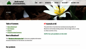 What Zenithherbal.com website looked like in 2019 (4 years ago)