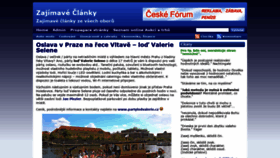 What Zajimave-clanky.info website looked like in 2019 (4 years ago)