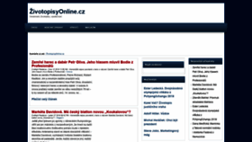 What Zivotopisyonline.cz website looked like in 2019 (4 years ago)