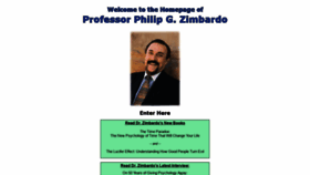What Zimbardo.com website looked like in 2019 (4 years ago)