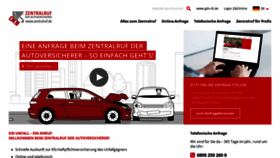 What Zentralruf.de website looked like in 2019 (4 years ago)