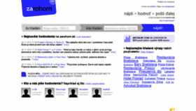 What Zarohom.sk website looked like in 2019 (4 years ago)