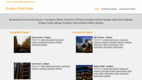 What Zirakpurrealestate.com website looked like in 2019 (4 years ago)
