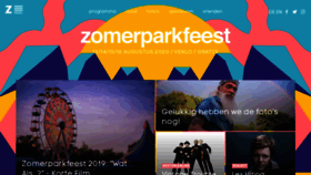 What Zomerparkfeest.nl website looked like in 2019 (4 years ago)