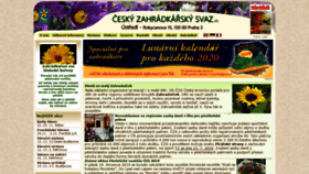 What Zahradkari.cz website looked like in 2019 (4 years ago)