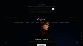What Zegna.co.uk website looked like in 2019 (4 years ago)