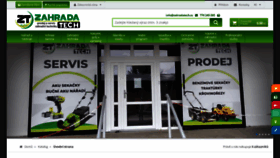 What Zahradatech.cz website looked like in 2019 (4 years ago)