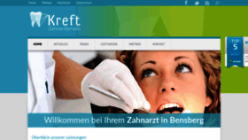 What Zahnarzt-kreft.de website looked like in 2019 (4 years ago)