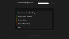What Zafirohandbags.com website looked like in 2019 (6 years ago)