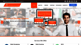What Zimwebsolutions.com website looked like in 2019 (5 years ago)