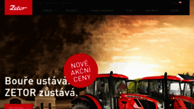 What Zetor.cz website looked like in 2019 (4 years ago)
