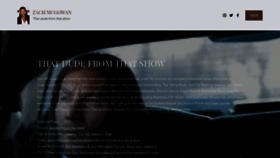 What Zachmcgowan.com website looked like in 2019 (4 years ago)