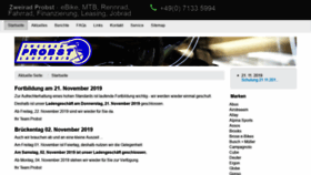What Zweirad-probst.de website looked like in 2019 (4 years ago)