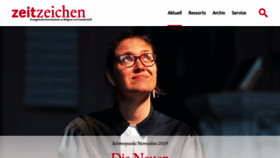 What Zeitzeichen.net website looked like in 2019 (5 years ago)