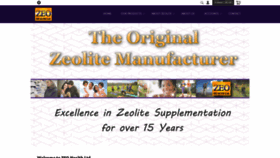 What Zeohealth.com website looked like in 2019 (4 years ago)