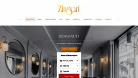 What Zingari.com website looked like in 2019 (4 years ago)